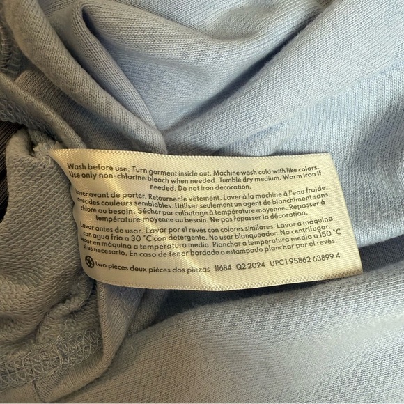 Oshkosh B’Gosh Light Purple Cropped Sweatshirt & Tank top for Off the shoulder - Picture 5 of 5